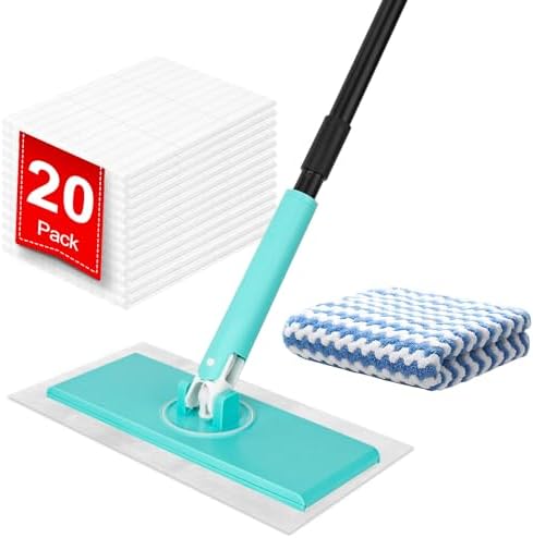 KeFanta 2-in-1 Sweeper Mop Kit with Swiffer Compatibility