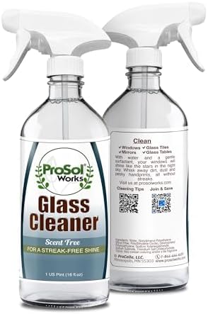 PROSOL WORKS Glass Cleaner 16 oz - Multi-Surface Streak-Free Spray