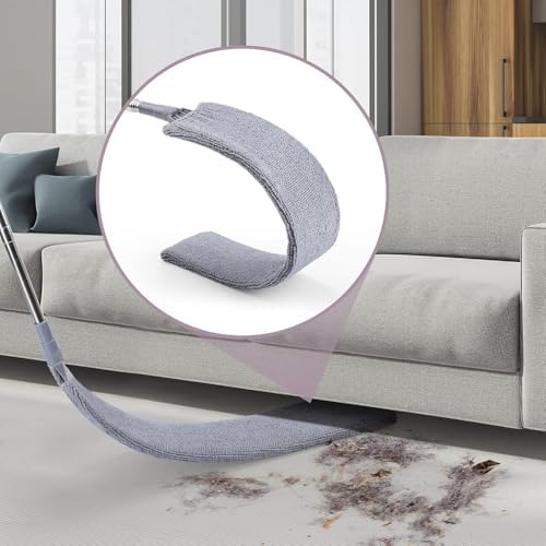 Retractable Gap Duster with 30-100 Inch Handle and 2 Microfiber Cloths