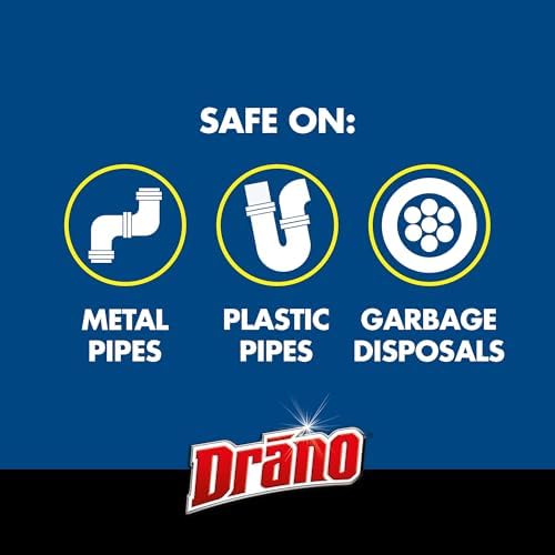 Drano Dual-Force Foamer Clog Remover 17 oz Pack of 5
