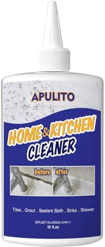 APULITO 10 Fl Oz Black Stain Gel for Bathroom and Kitchen