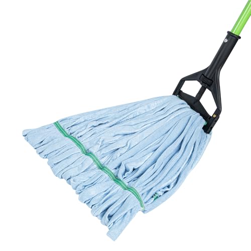 Restaurantware Mop Head Refill - 24 Ounce Microfiber Blue 1