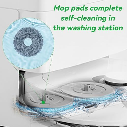 Sgizoku Microfiber Mop Pads for Roborock Q Revo MaxV - 12Pcs Set