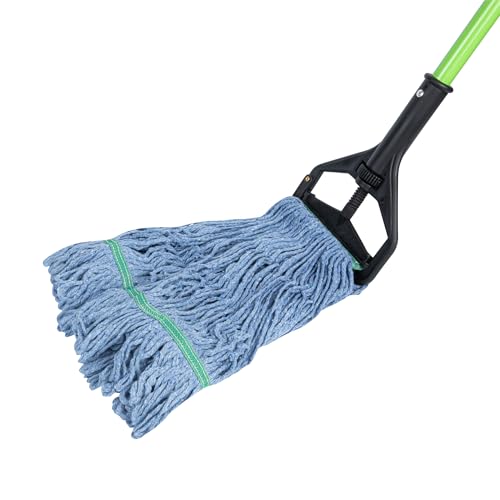 Restaurantware Mop Head Refill 16 Oz Cotton Blend Blue Looped End Machine Washable