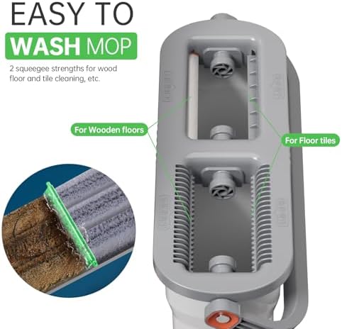 ZJSYJJ 2-Tank Mop Bucket Set with Wringer 1