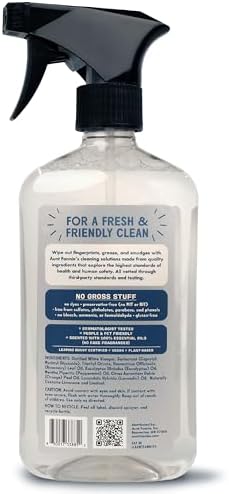 Aunt Fannies Stainless Steel Spray Cleaner - Vinegar Based Fingerprint Residue Remover