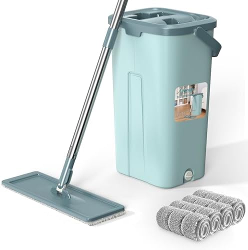 Aifacay Wall Mop and Bucket Set with Wringer