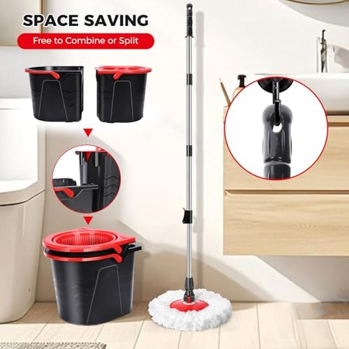 Gadhra Spin Mop and Bucket Set with Wringer 1