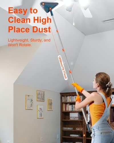 RUZYEDAL Wall Cleaner with 85 Long Handle