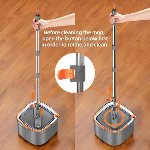 KZKR Spin Mop and Bucket Set with Clean Water System