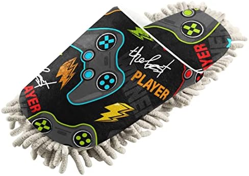 Xigua Microfiber Cleaning Slippers for Men Women Size L
