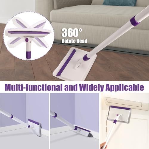 Wlich Baseboard Cleaner Tool with 60 Handle