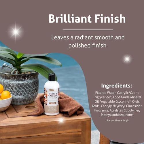 Therapy Wood Polish Bundle with Microfiber Cloth 16 oz