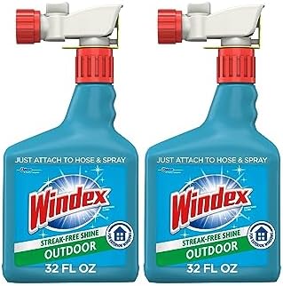 Windex Outdoor Glass Cleaner 32 Fl Oz Pack of 2
