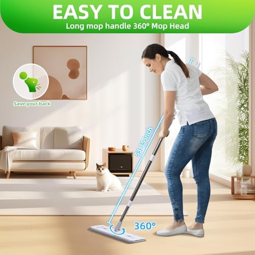 ZJSYJJ 2-Tank Mop Bucket Set with Wringer 1
