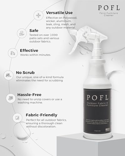 POFL No Scrub Fabric Cleaner for Outdoor Furniture 1