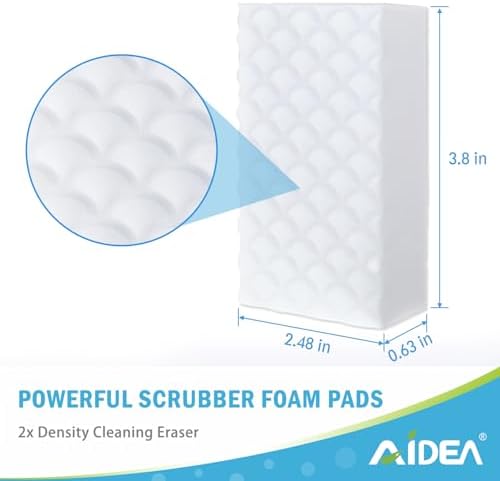 AIDEA Magic Sponges Cleaning Eraser 48 Pads 2X Density Stronger