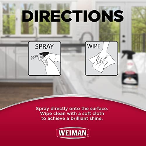Weiman Quartz Cleaner and Polish 2 Pack with Micro Towel