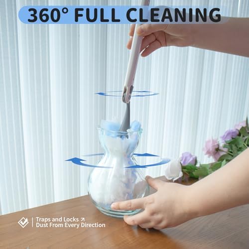 Kucbraly 30-Count Duster Refills 3ft Handle for Swiffer