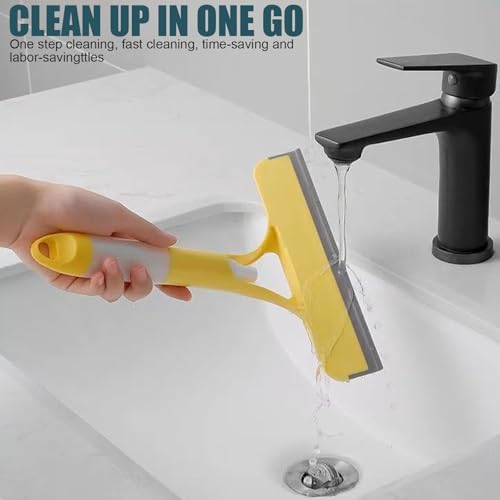 3-in-1 Window Cleaning Tool with Spray and Scraper