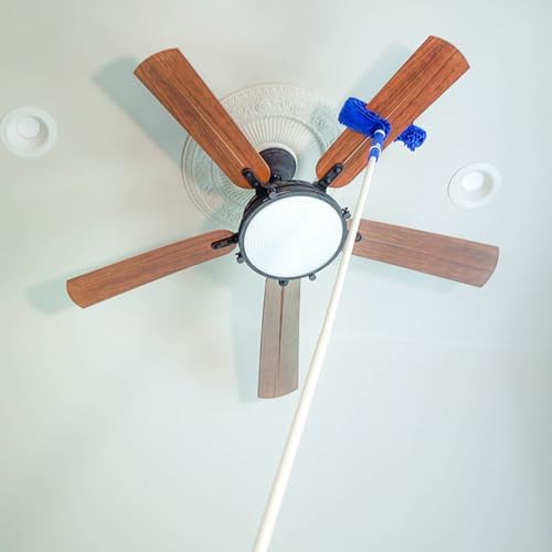 UNGER Ceiling Fan Duster with Microfiber and Washable Sleeve