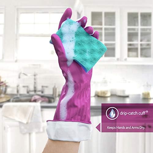 PLAYTEX Living Reusable Rubber Cleaning Gloves - 4 Pack