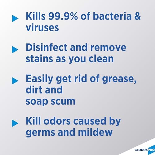 CloroxPro Disinfectant Cleaner with Bleach Refill 128 Ounces