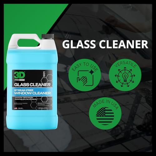 3D Glass Cleaner - Streak Free Tint Safe Gallon Size 1