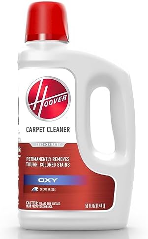 Hoover Oxy Carpet Cleaner Solution 50oz Ocean Breeze Scent