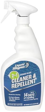 Danco Liquid Rhyno 2-in-1 Shower Glass Cleaner Repellent 1