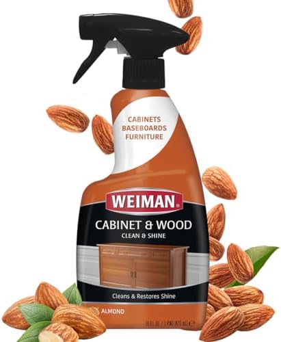 Weiman Cabinet Wood Cleaner 16 oz 2 Pack with Microfiber Towel