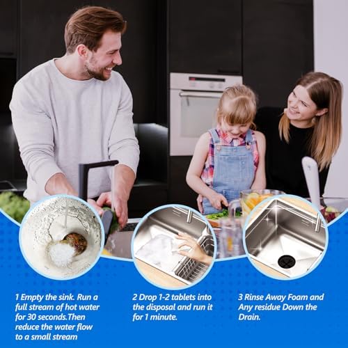 USKICH Garbage Disposal Cleaner Tablets 26Pack