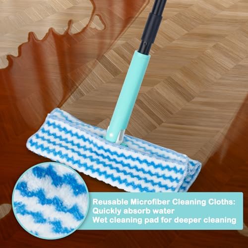 KeFanta 2-in-1 Sweeper Mop Kit with Swiffer Compatibility