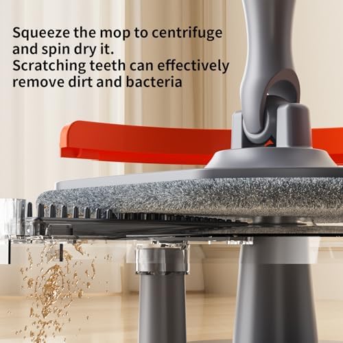 WENGROU Spin Mop and Bucket Set with 360 Self Cleaning System