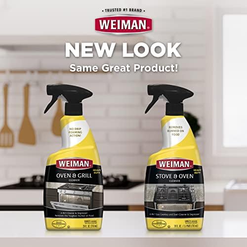 Weiman Heavy Duty Oven Grill Cleaner 2 Pack 24 Oz with Microfiber Towel