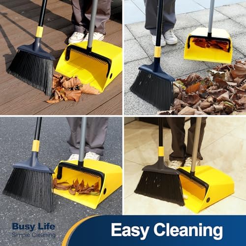 Yocada Commercial Broom and Dustpan Set