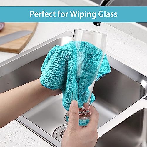 HOMEXCEL 8-Pack Microfiber Cleaning Cloths
