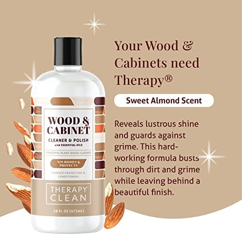 Therapy Wood Polish Bundle with Microfiber Cloth 16 oz