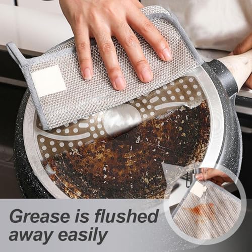 Jiexily 2025 Multipurpose Wire Dish Rags 5 Pcs