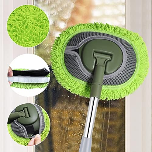 SLIIMU Wall Cleaner with 66 Long Handle and 15 Elbow Extension 1