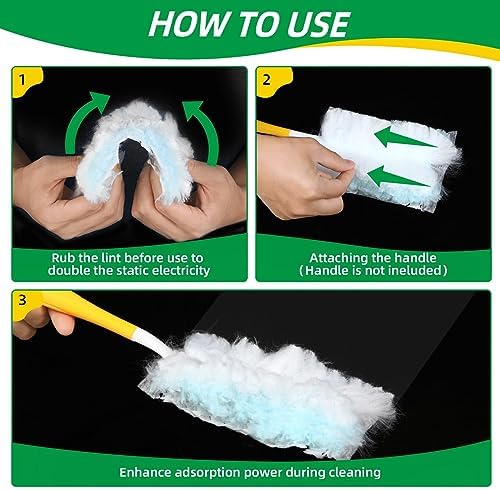 Frescares Duster Refills - Static Dust Removal Brush Heads 18PCS Blue
