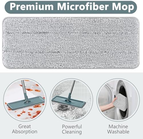Aifacay Wall Mop and Bucket Set with Wringer