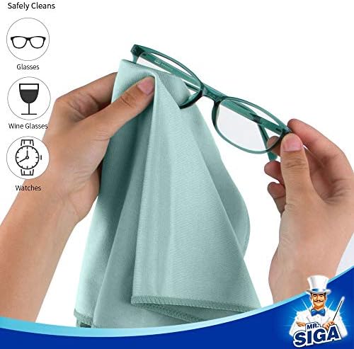 MRSIGA Ultra Fine Microfiber Cloths Pack of 12
