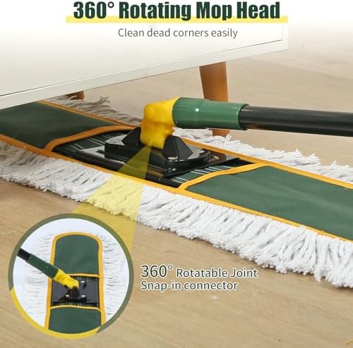 BUVE 24 Heavy Duty Dust Mop with Replacement Pads