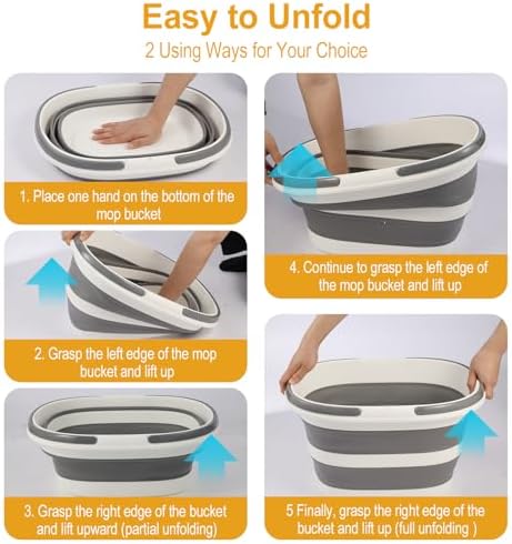 COKIHOM Collapsible Mop Bucket with Handle