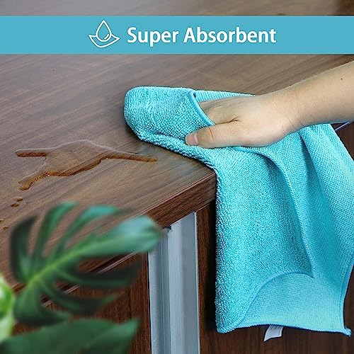 HOMEXCEL 8-Pack Microfiber Cleaning Cloths