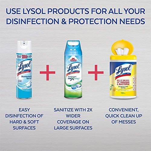 Lysol Disinfectant Spray 76oz 4X19oz Crisp Linen