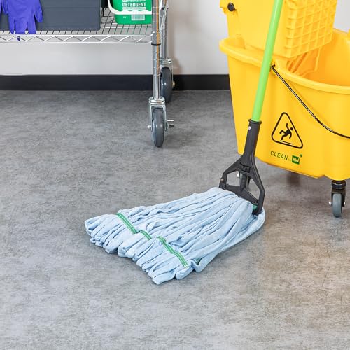 Restaurantware Mop Head Refill - 24 Ounce Microfiber Blue 1
