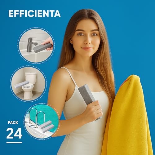 24 Pack Pumice Stones for Bathroom and Kitchen Cleaning