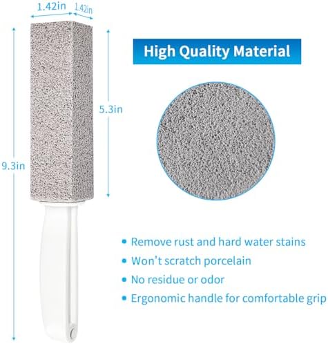 4TH Pumice Stone Toilet Cleaner with Handle 2 Piece